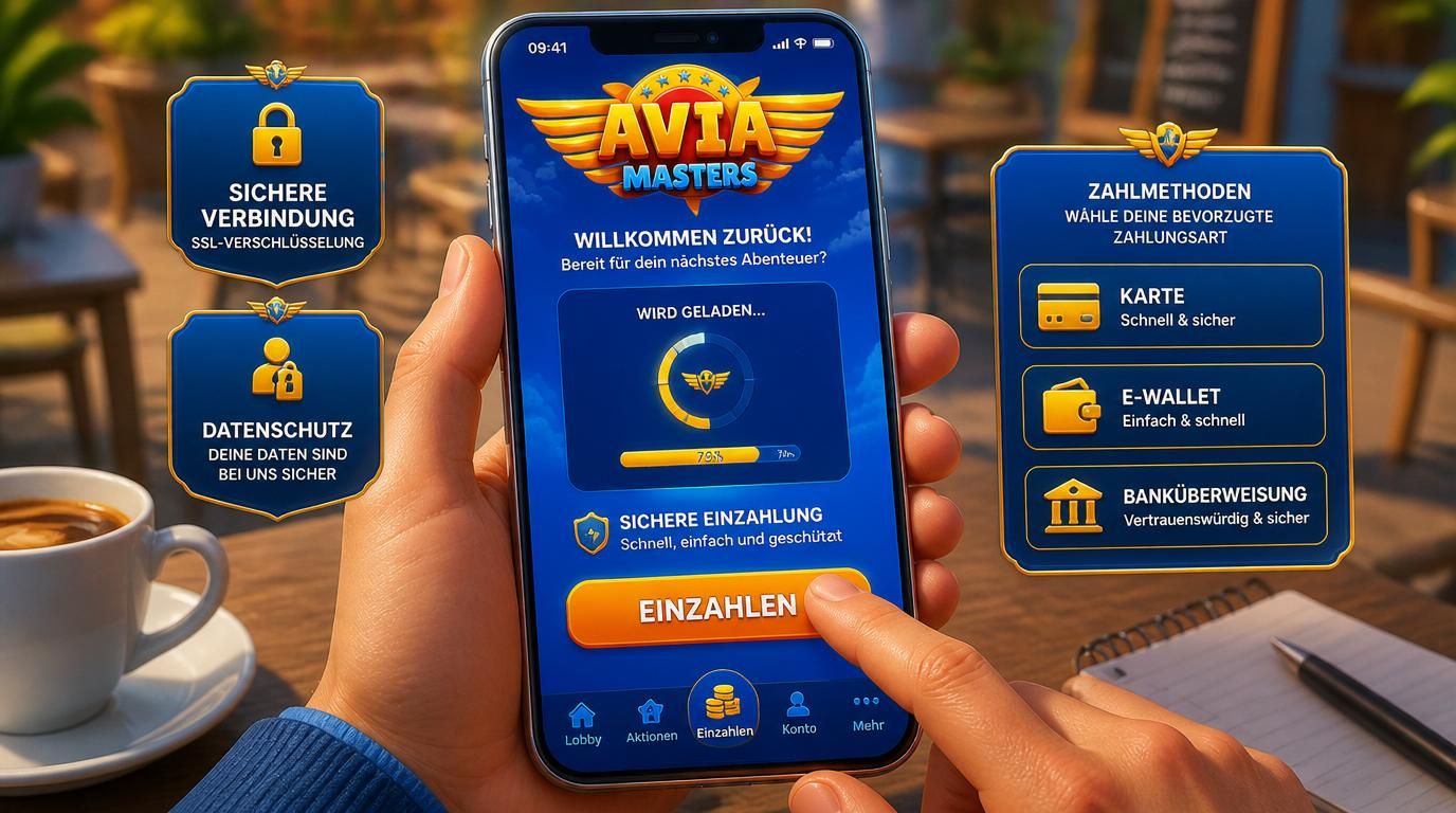 Bild zeigt mobiles Bezahlen mit Sicherheitsmerkmalen und vertrauten Zahlungsmethoden.